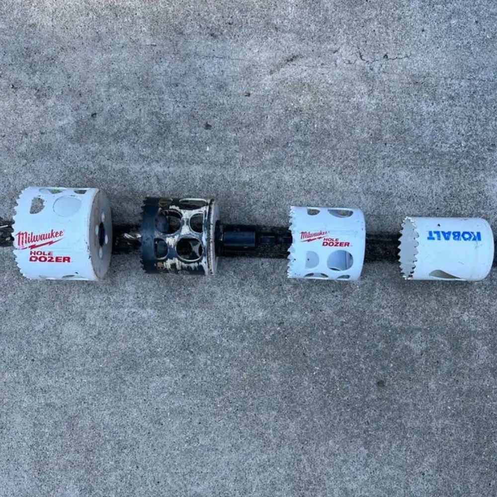 Milwaukee & Kobalt 4 hole dozers (2 1/2”, 2 1/8”, 2”, 1 3/4”)